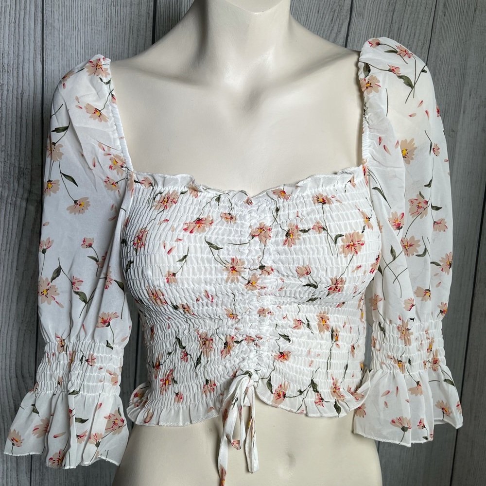 Floral crop top